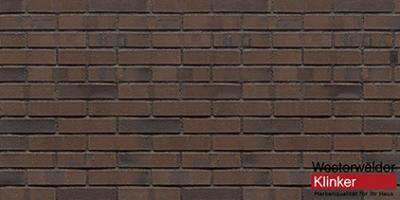 Клинкерный кирпич WK833AKS Schwarz braun Kohle Spezial 290x60x71 Westerwalder Klinker